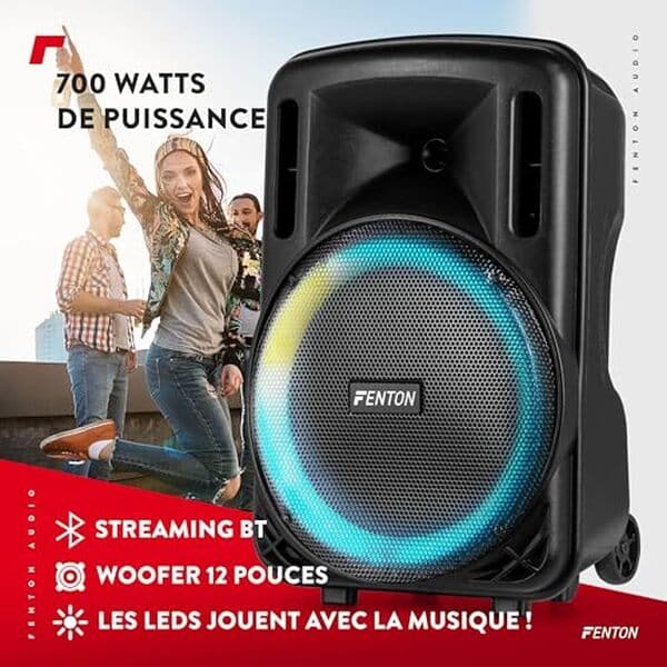 Plongez dans notre test de l'enceinte Bluetooth lumineuse Fenton FT12LED MK2. Performances, design et fonctionnalités à 700 watts au rendez-vous  !