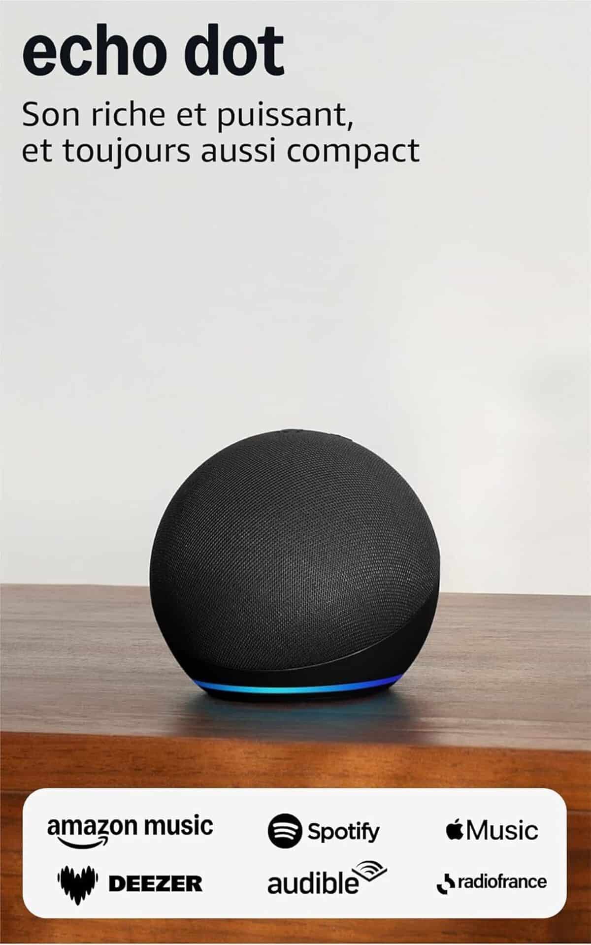 Test de l'enceinte Echo Dot Wi-Fi Alexa : son puissant