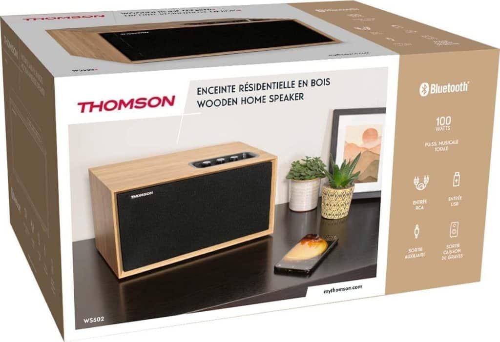 Test : enceinte Bluetooth Thomson Cosy WS502 100W en bois