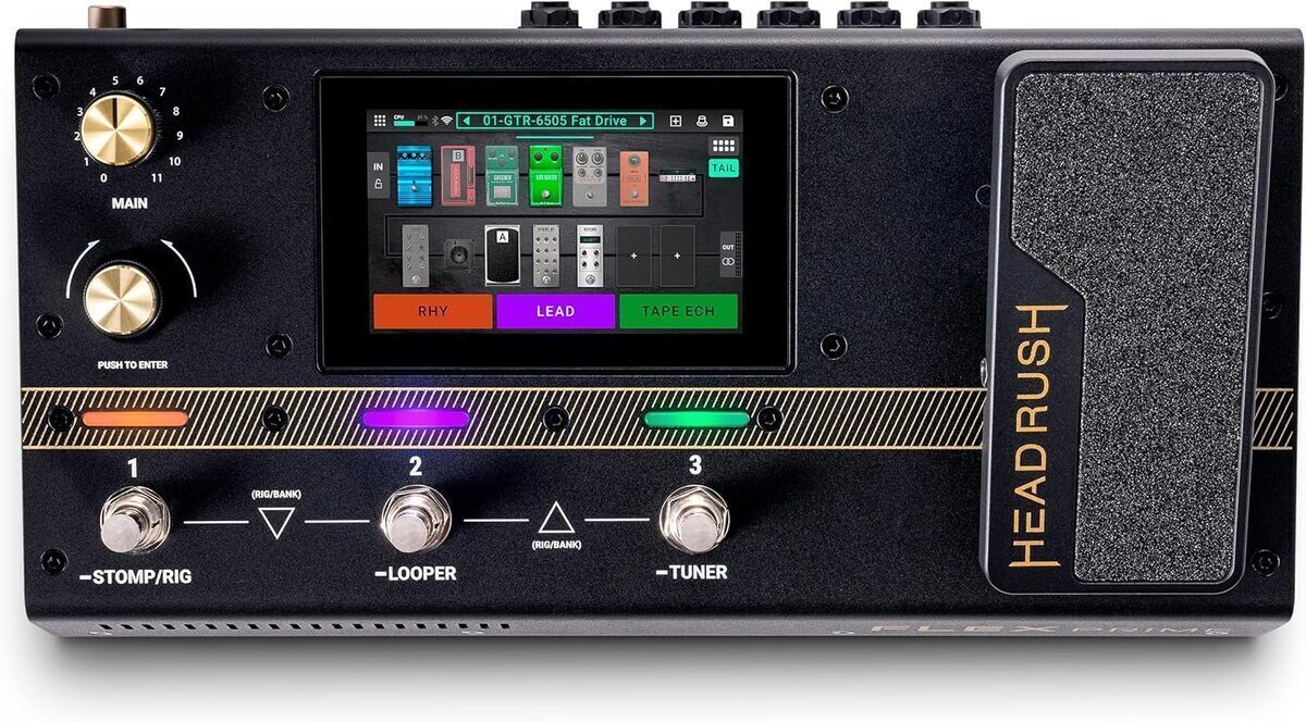 Test HeadRush Flex Prime : pédale ultime pour guitare et basse