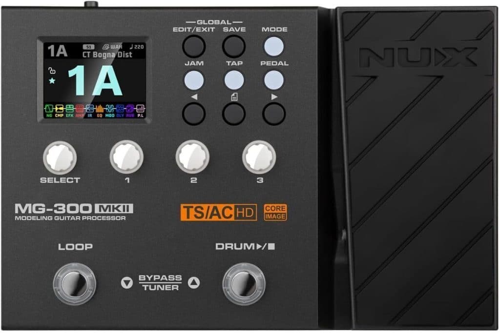 Test : nux MG-300 mkII, pédale multi-effets polyvalente pour guitare