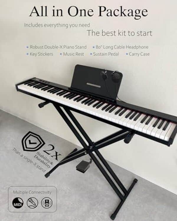 Découvrez notre test détaillé du piano numérique Longeye Slim-88 : un instrument portable et compact idéal pour les musiciens en déplacement. Caractéristiques, avantages et avis. 