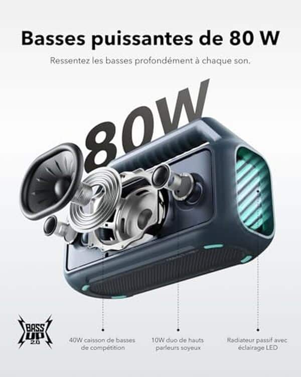 Découvrez notre test détaillé du Soundcore Boom 2, l'enceinte Bluetooth puissante de 80 W. Performances, son et autonomie : tous les détails de ce modèle.