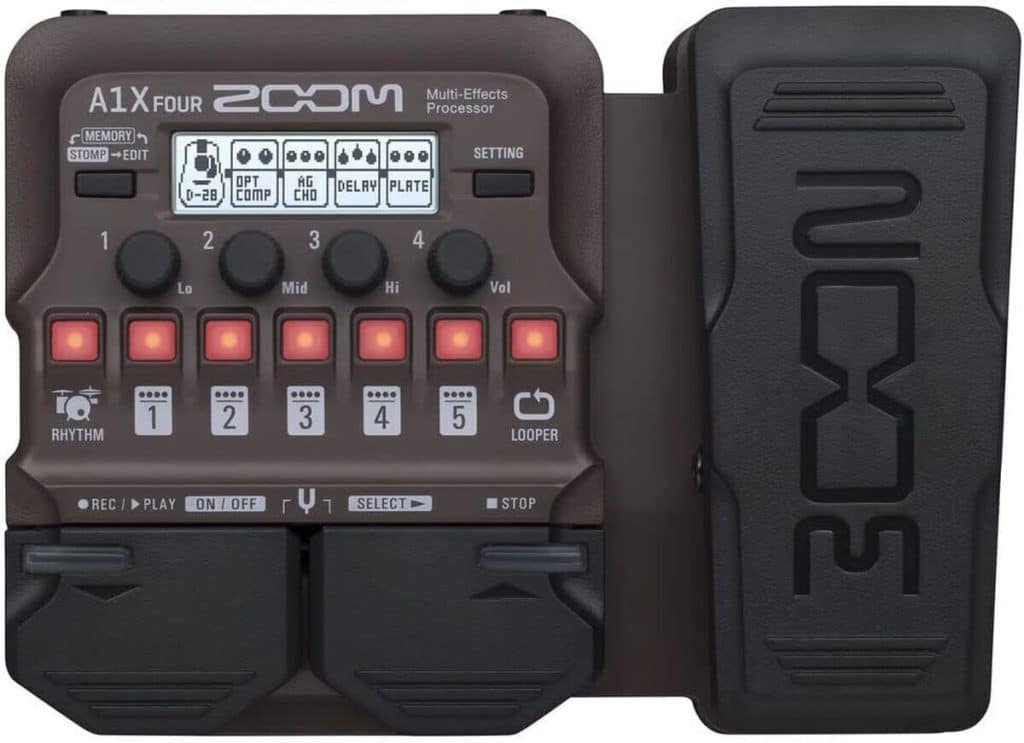 Test : zoom a1x four - multieffet avec pédale pour guitare électrique