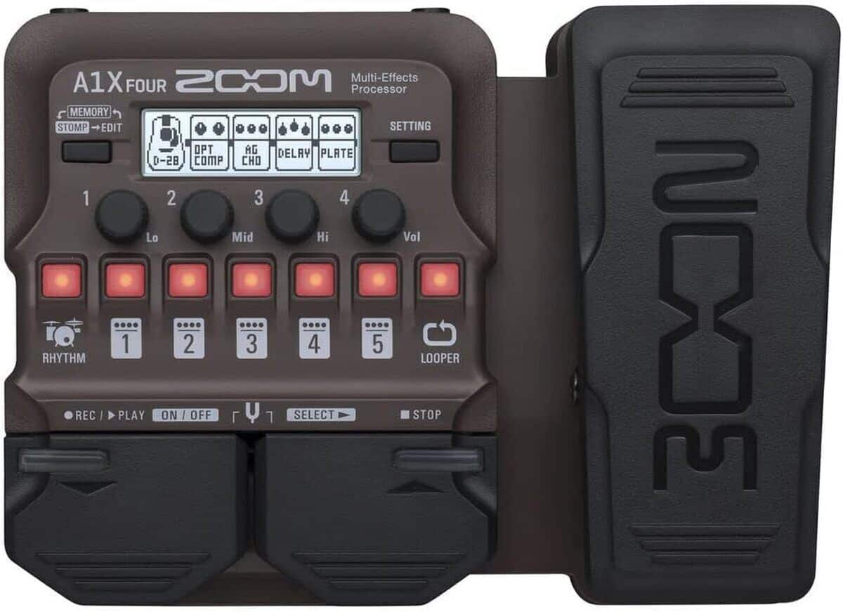 Test : zoom a1x four - multieffet avec pédale pour guitare électrique
