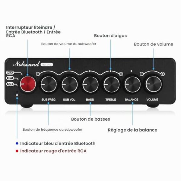 Découvrez notre test détaillé de l'amplificateur Nobsound NS-14G 200W avec Bluetooth 5.0 : performances, qualité sonore et avis complets pour bien choisir. 