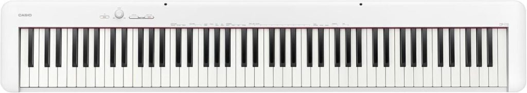 Test du piano numérique Casio CDP-S110WE : 88 touches pondérées en blanc