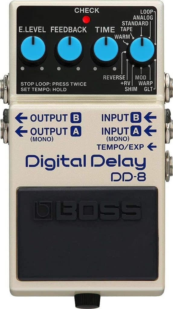 Test : pédale digital delay DD-8 BOSS, puissance et diversité sonores