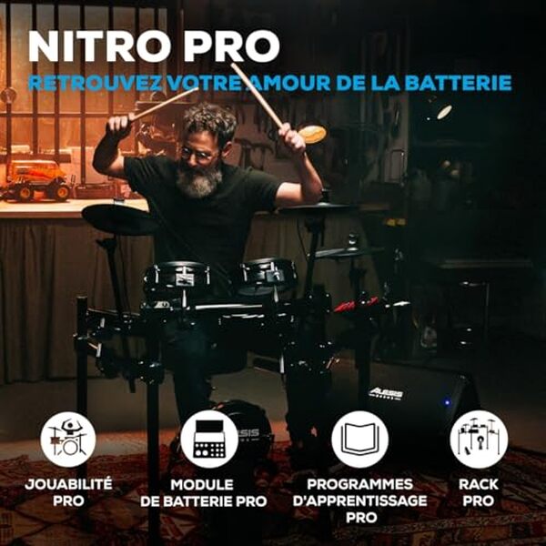 Découvrez notre test complet de l'Alesis Nitro Pro, la batterie électronique silencieuse idéale pour les musiciens exigeants. Polyvalente et compacte, parfaite pour débuter et progresser. 