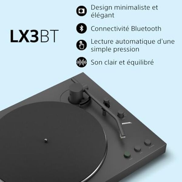 Découvrez notre test complet de la Sony PS-LX3BT : une platine vinyle Bluetooth élégante et sans fil. Qualité audio, design et connectivité sans compromis.