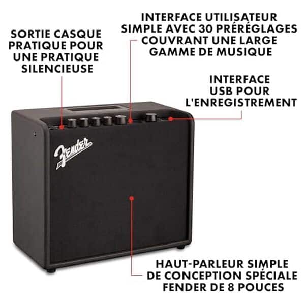 Découvrez notre test détaillé de l'amplificateur Fender Mustang LT25 : puissance, polyvalence et qualité sonore pour guitaristes en quête d'un ampli performant et abordable. 