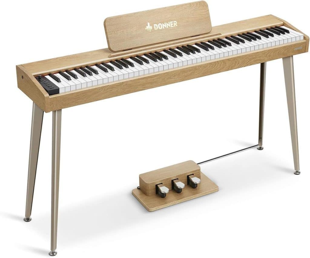 Test Donner DDP-60 : piano numérique 88 touches et triple pédale