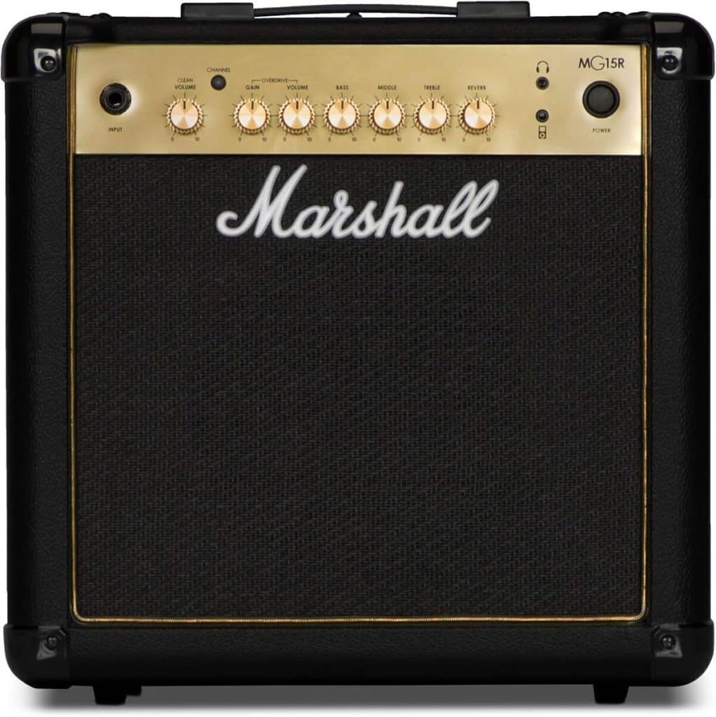 Test du Marshall MG15GR : ampli combo réverbération guitare électrique