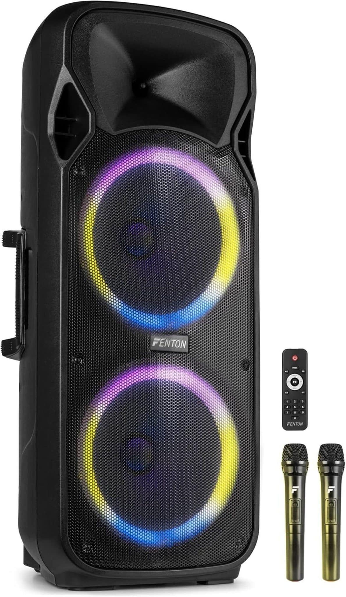 Test enceinte Fenton FT212LED MK2 : la puissance éclatante pour vos soirées