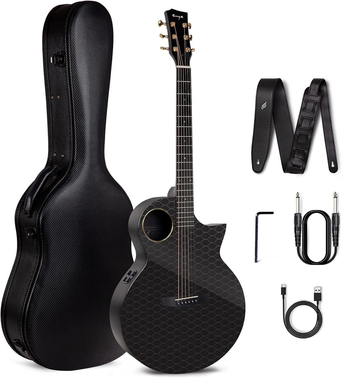 Test : guitare Enya X4 PRO 41 pouces en fibre de carbone
