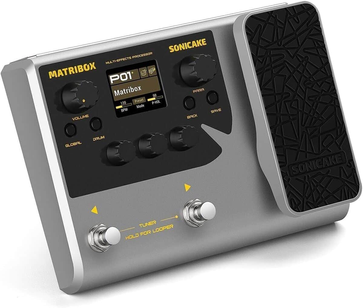 Test pédale guitare Sonicate Matribox : multi effets et modélisation d'amplis