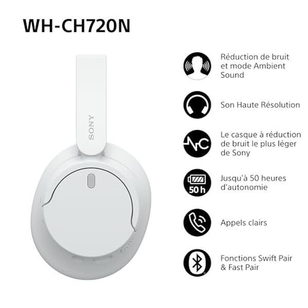 Découvrez notre test complet du casque Sony WH-CH720N : performances de réduction de bruit, qualité audio et autonomie impressionnante pour vos besoins quotidiens. 