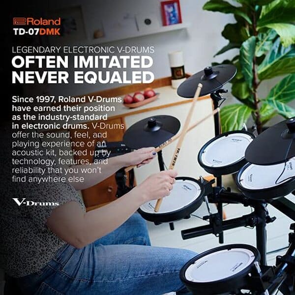 Découvrez notre test complet du kit électronique Roland TD-07DMK : expressivité, jouabilité haut de gamme et performances pour batteurs professionnels et amateurs exigeants.
