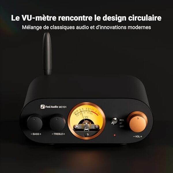 Découvrez notre test complet du mini ampli Bluetooth Fosi Audio MC101. Design vintage en aluminium, performances audio exceptionnelles et connectivité moderne.