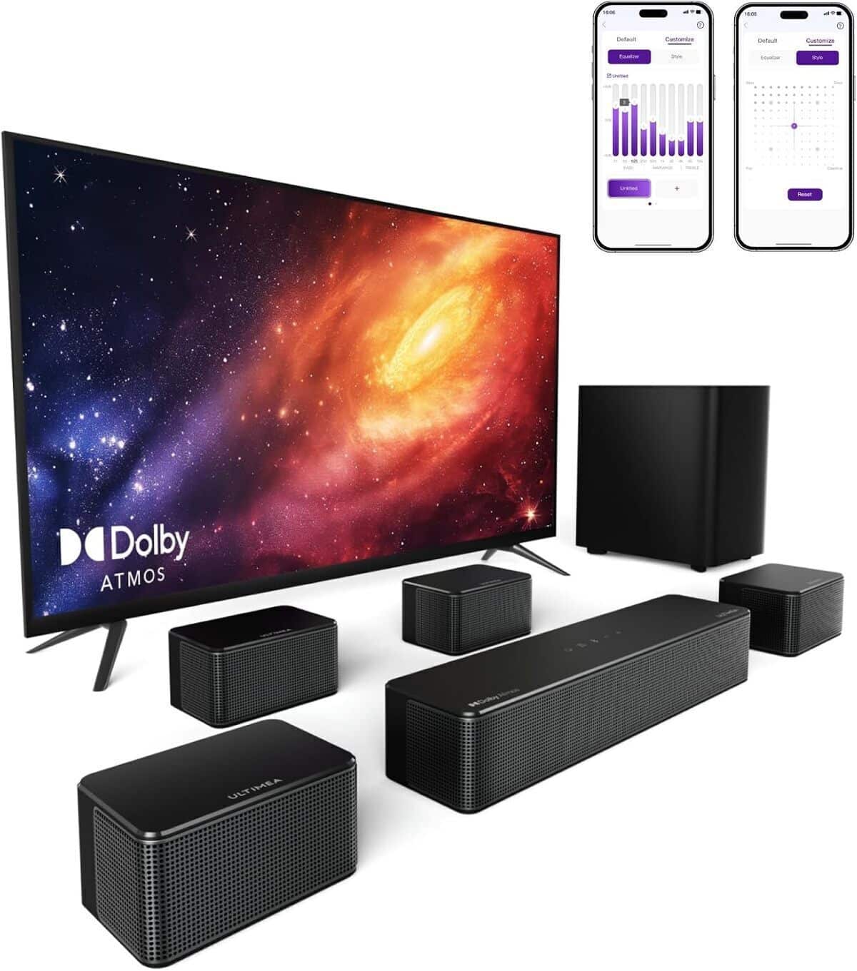 Test : barre de son ultimea Poseidon D80, puissance 460W et dolby atmos