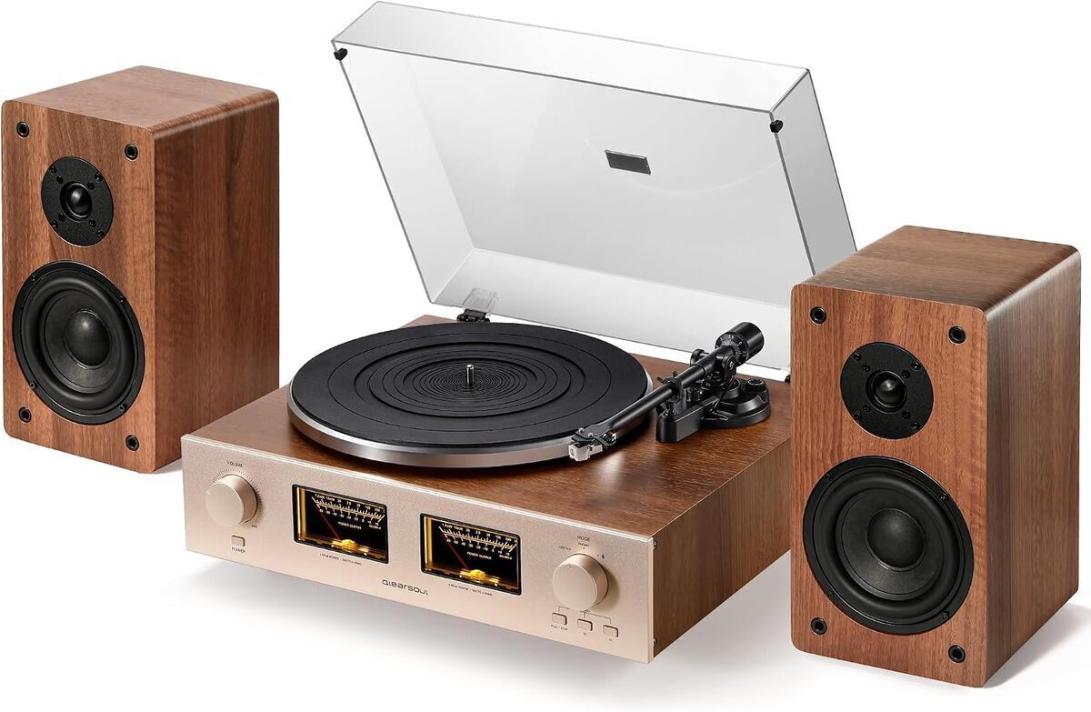 Test de la platine vinyle HiFire X de QLEARSOUL : performance audiophile avec enceintes 100W