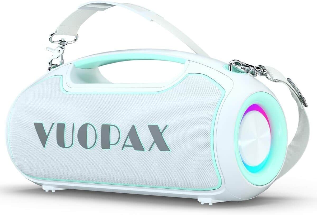 Test de l'enceinte Bluetooth portable VUOPAX : puissance et basses renforcées